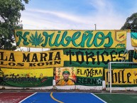 Trapo - Bandeira - Faixa - Telón - Trapo de la Barra: Rebelión Auriverde Norte • Club: Real Cartagena