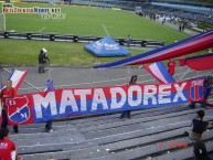 Trapo - Bandeira - Faixa - Telón - "MATADOREX - Amistad con Tigre de Argentina" Trapo de la Barra: Rexixtenxia Norte • Club: Independiente Medellín