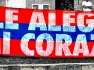 Trapo - Bandeira - Faixa - Telón - "Dale alegria a mi corazon" Trapo de la Barra: Rexixtenxia Norte • Club: Independiente Medellín • País: Colombia