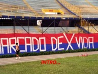 Trapo - Bandeira - Faixa - Telón - "Marcado De X Vida" Trapo de la Barra: Rexixtenxia Norte • Club: Independiente Medellín