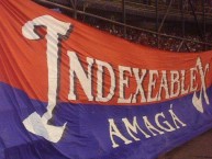 Trapo - Bandeira - Faixa - Telón - "Indexeablex amaga" Trapo de la Barra: Rexixtenxia Norte • Club: Independiente Medellín