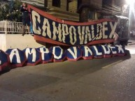 Trapo - Bandeira - Faixa - Telón - "CAMPO VALDES" Trapo de la Barra: Rexixtenxia Norte • Club: Independiente Medellín • País: Colombia