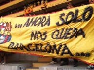 Trapo - Bandeira - Faixa - Telón - Trapo de la Barra: Sur Oscura • Club: Barcelona Sporting Club • País: Ecuador