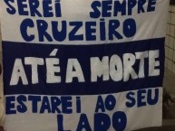 Trapo - Bandeira - Faixa - Telón - Trapo de la Barra: Torcida Fanáti-Cruz • Club: Cruzeiro