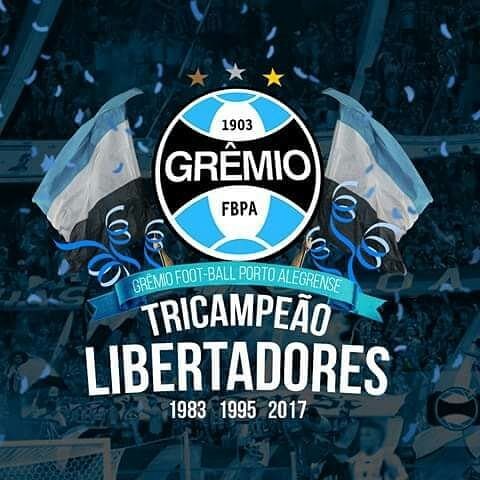 Grêmio Tri Campeon De La Copa Libertadores