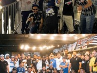 Foto: "Amistad Pavilhão 9 de Corinthians" Barra: Comandos Azules &bull; Club: Millonarios &bull; País: Colombia