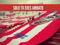 Foto: "SOLO T.U ERES AMBATO" Barra: Furia Roja • Club: Técnico Universitario