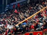 Foto: "Aguante la furia roja" Barra: Fúria Roja &bull; Club: Unión Española