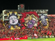 Foto: "Tifo que Alajuelense exhibió en clásico nacional contra Saprissa" Barra: La 12 • Club: Alajuelense • País: Costa Rica