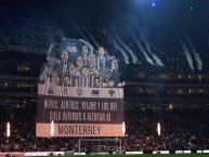 Foto: "Niños, Jóvenes, Viejos y los del cielo venimos a alentar a Monterrey" Barra: La Adicción &bull; Club: Monterrey &bull; País: México