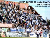 Foto: "en armenio, contra union, año 2009" Barra: La Banda del Parque &bull; Club: Deportivo Merlo