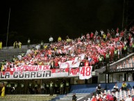 Foto: "LGARS en Medellín" Barra: La Guardia Albi Roja Sur • Club: Independiente Santa Fe