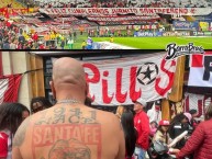 Foto: "Homenaje recordando a Juanito" Barra: La Guardia Albi Roja Sur &bull; Club: Independiente Santa Fe &bull; País: Colombia