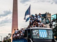 Foto: "Festejos Copa Sudamericana 2024" Barra: La Guardia Imperial • Club: Racing Club • País: Argentina