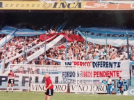 Foto: "UN PERICO DIFERENTE FORRO DE INDEPENDIENTE" Barra: La Guardia Imperial &bull; Club: Racing Club &bull; País: Argentina