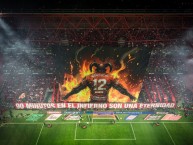 Foto: "90 Minutos en el infierno son una eternidad" Barra: La Perra Brava &bull; Club: Toluca &bull; País: México