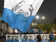 Foto: "Caravana de La Terrorizer, Cuartos de final ida, Jaiba Brava vs Celaya, Liga de Expansión Clausura 2025" Barra: La Terrorizer • Club: Tampico Madero