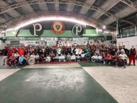 Foto: "Sede Mancha Verde de Palmeiras, 24/09/2025" Barra: Los Borrachos del Tablón &bull; Club: River Plate &bull; País: Argentina