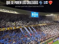 Foto: "vs Boca Juniors por copa Libertadores" Barra: Los Cruzados &bull; Club: Universidad Católica