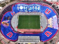 Foto: "telón tapa tribuna 2024" Barra: Los de Abajo • Club: Universidad de Chile - La U