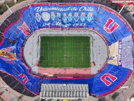 Foto: "telón tapa tribuna 2024" Barra: Los de Abajo • Club: Universidad de Chile - La U