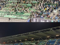 Foto: "en Estados Unidos, vs Cruz Azul- México" Barra: Los del Sur &bull; Club: Atlético Nacional