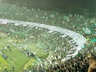Foto: "Papá y campeón. Te va a ma*tar esa amargura" Barra: Los del Sur &bull; Club: Atlético Nacional &bull; País: Colombia