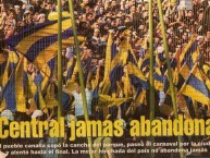 Foto: "Central JAMAS abandona..." Barra: Los Guerreros &bull; Club: Rosario Central &bull; País: Argentina