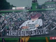 Foto: "MI ESCUDO TU PEOR PESADILLA" Barra: Vltra Svr &bull; Club: Comunicaciones