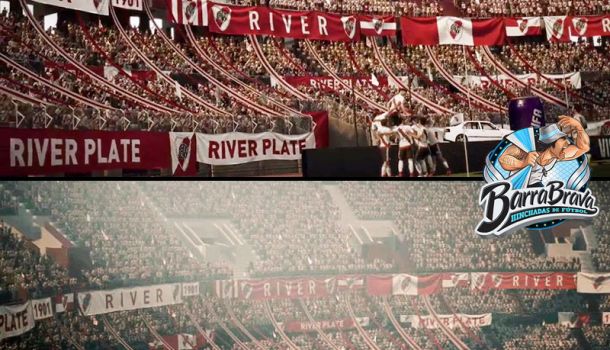 [EXCLUSIVO] Nuevo visual de Los Borrachos del Tablón de River Plate en el popular game FIFA 18