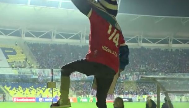 Miguelito, um famoso hincha reloco de Universidad Católica