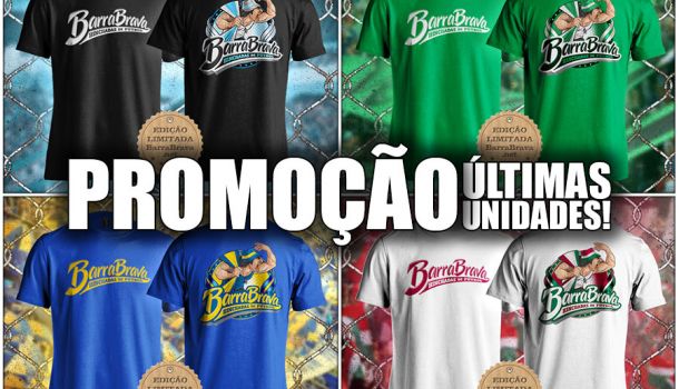 PROMOÃ‡ÃƒO DE CAMISETAS BARRA BRAVA! Últimas Unidades