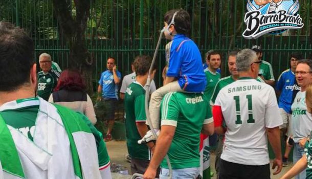 Respeto para este mini-hincha de Palmeiras