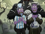 Desenho - Diseño - Arte - "El cuervo manda en el norte!! Santo, Albo y Lobo no existen" Dibujo de la Barra: Agrupaciones Unidas &bull; Club: Central Norte de Salta