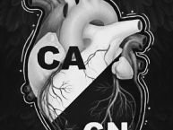 Desenho - Diseño - Arte - "Corazón Azabache" Dibujo de la Barra: Agrupaciones Unidas &bull; Club: Central Norte de Salta &bull; País: Argentina