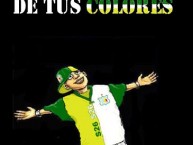 Desenho - Diseño - Arte - "bendito sea el dia que me enamore de tus colores milagroso" Dibujo de la Barra: Artillería Verde Sur • Club: Deportes Quindío • País: Colombia