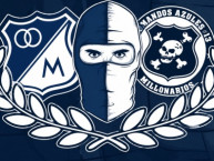 Desenho - Diseño - Arte - Dibujo de la Barra: Comandos Azules &bull; Club: Millonarios &bull; País: Colombia