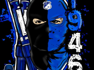 Desenho - Diseño - Arte - "MuyNobleMuyLeal" Dibujo de la Barra: Comandos Azules &bull; Club: Millonarios &bull; País: Colombia