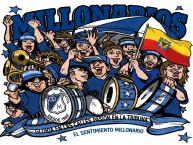Desenho - Diseño - Arte - "Hinchas millonarios" Dibujo de la Barra: Comandos Azules &bull; Club: Millonarios &bull; País: Colombia