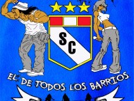 Desenho - Diseño - Arte - "the eSCvaDron el loko poSCitibeichom" Dibujo de la Barra: Extremo Celeste • Club: Sporting Cristal • País: Peru