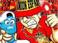 Desenho - Diseño - Arte - "Anti universidad catolica (anti monjas) clásico de independencia" Dibujo de la Barra: Fúria Roja &bull; Club: Unión Española