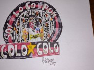 Desenho - Diseño - Arte - "Soy loco por Colo Colo" Dibujo de la Barra: Garra Blanca • Club: Colo-Colo • País: Chile