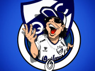 Desenho - Diseño - Arte - "Hincha De Quilmes Con El Escudo" Dibujo de la Barra: Indios Kilmes &bull; Club: Quilmes
