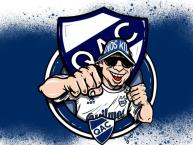 Desenho - Diseño - Arte - "Escudo De Quilmes Con El Hincha De Frente" Dibujo de la Barra: Indios Kilmes &bull; Club: Quilmes