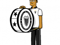 Desenho - Diseño - Arte - "Versión Simpsons" Dibujo de la Barra: La Barra de Caseros • Club: Club Atlético Estudiantes • País: Argentina