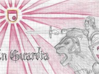 Desenho - Diseño - Arte - "EN GUARDIA" Dibujo de la Barra: La Guardia Albi Roja Sur • Club: Independiente Santa Fe • País: Colombia