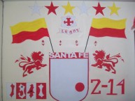 Desenho - Diseño - Arte - Dibujo de la Barra: La Guardia Albi Roja Sur • Club: Independiente Santa Fe