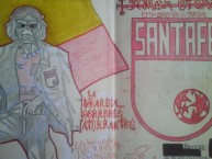Desenho - Diseño - Arte - Dibujo de la Barra: La Guardia Albi Roja Sur • Club: Independiente Santa Fe • País: Colombia