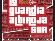 Desenho - Diseño - Arte - "LGARS 26 AÑOS." Dibujo de la Barra: La Guardia Albi Roja Sur • Club: Independiente Santa Fe