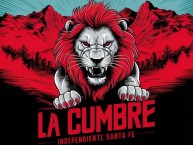 Desenho - Diseño - Arte - "Parche La Cumbre Zona 18" Dibujo de la Barra: La Guardia Albi Roja Sur • Club: Independiente Santa Fe